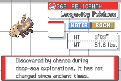 Coelacanth Pokemon